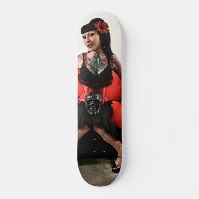 Tattoo Pin Up Skateboard Deck (Front)