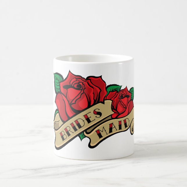 Tattoo Rose Bridesmaid Mug (Center)