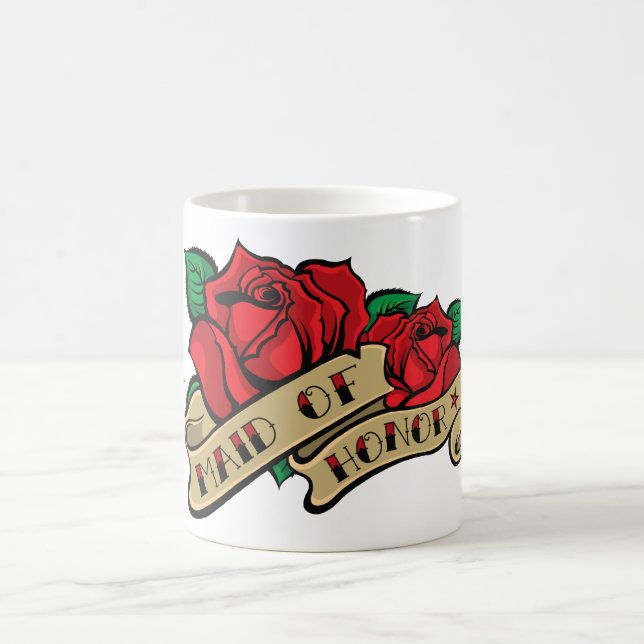 Tattoo Rose Maid Of Honor Mug (Center)