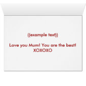 Tattoo Rose Mum Cards (Inside Horizontal (Bottom))