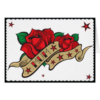 Tattoo Rose Mum Cards