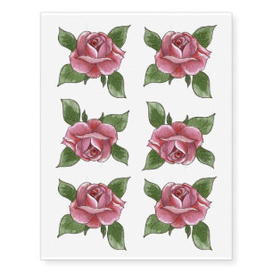 Tattoo roses pink