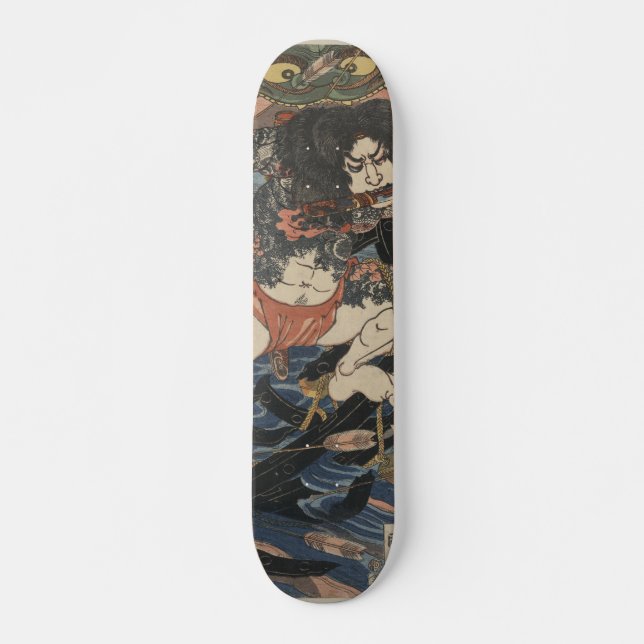 Tattoo Samurai Skateboard Deck (Front)