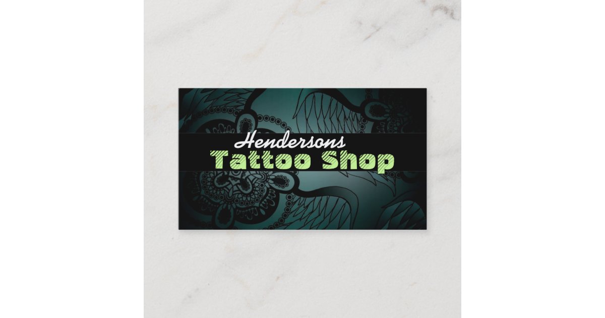 Tattoo Shop Business Cards | Zazzle