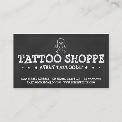 TATTOO SHOP CHALK loyalty program 3dots