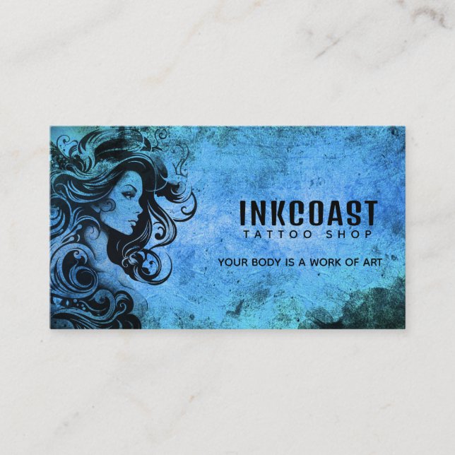 Tattoo Shop Slogans Business Cards (Front)
