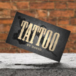 Tattoo Shop Tattoo Gun Vintage Gold Typography Business Card<br><div class="desc">Tattoo Shop Tattoo Gun Vintage Gold Typography Business Cards.</div>