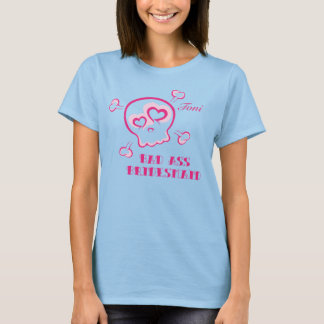 Tattoo Skull and Hearts Bridesmaid Wedding Shirt