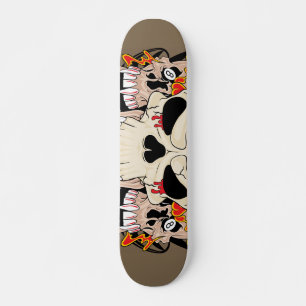 Tattoo Skull Eight Ball Old School Skateboard Deck