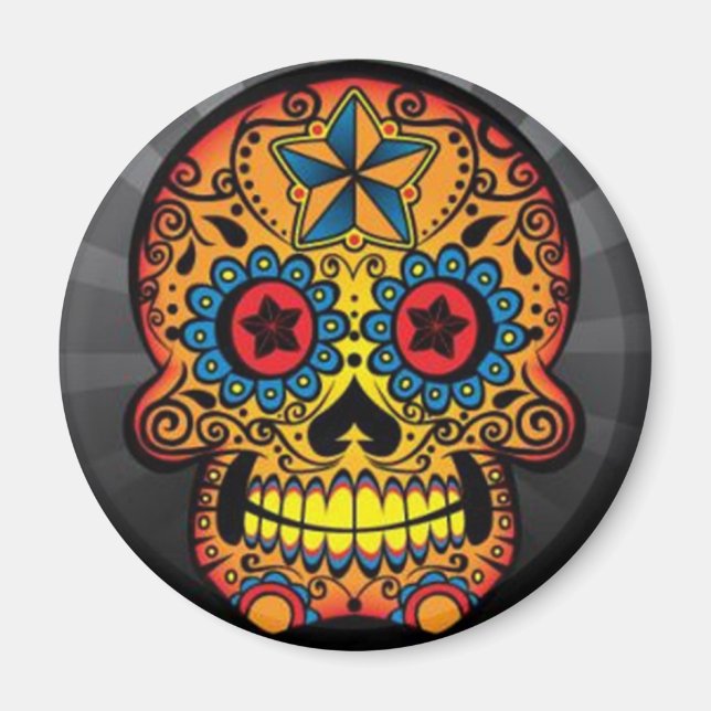 Tattoo Skull Magnet (Front)