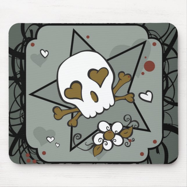 Tattoo Skull Mousepad (Front)