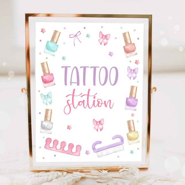Tattoo Station Mani-Pedi Party Manicure Pedicure Poster (Creator Uploaded)