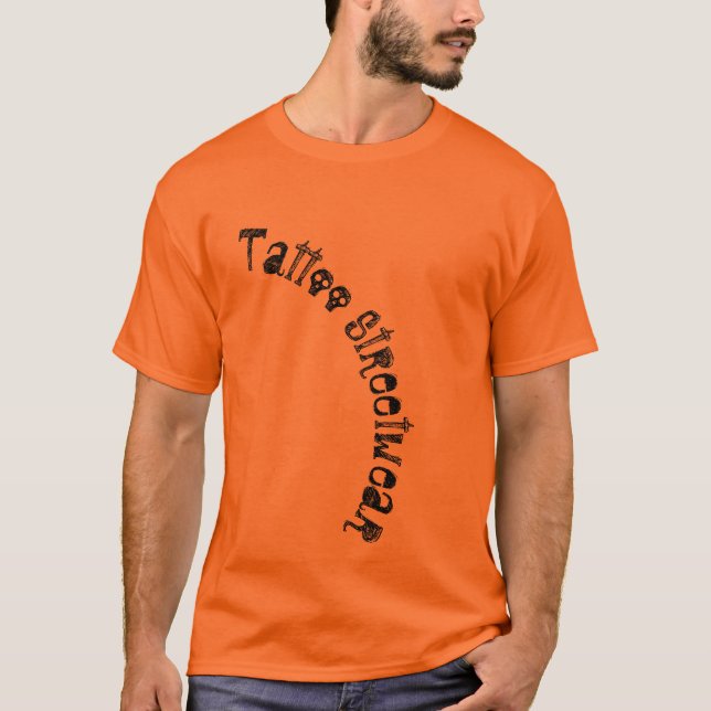 Tattoo Street-wear Skull font text T-Shirt (Front)