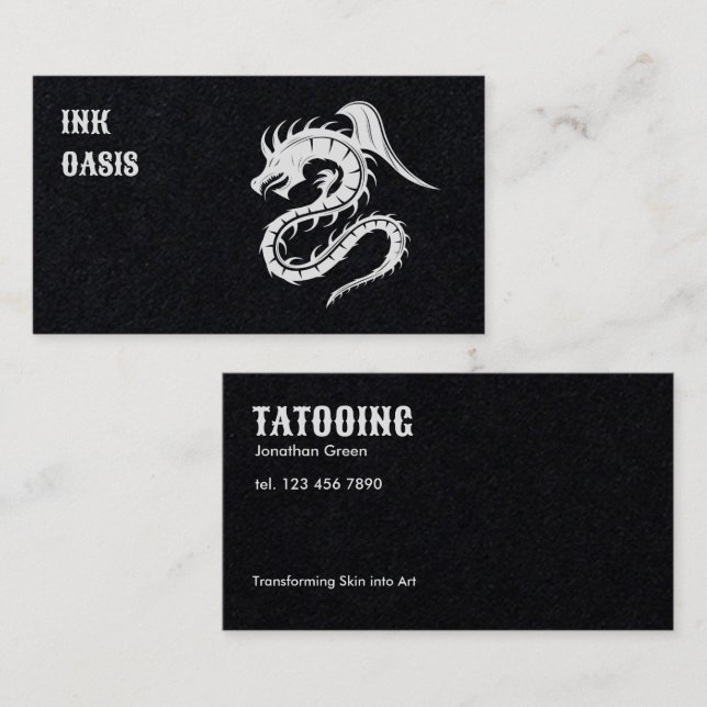 Tattoo Studio Business Card (Front/Back)