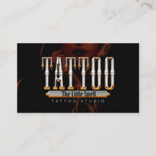 Tattoo Studio Tattoo Artist Business Card