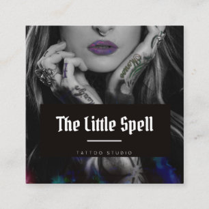 Tattoo Studio /  Tattoo Artist Square Business Card