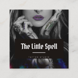 Tattoo Studio /  Tattoo Artist Square Business Card