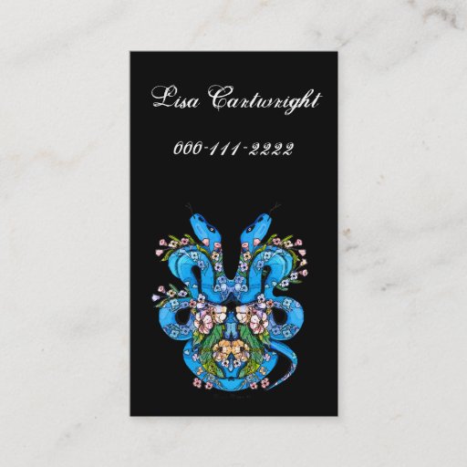 Customizable Tattoo Style Business Card