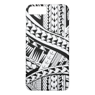 Tattoo style case with Samoan inspired patterns