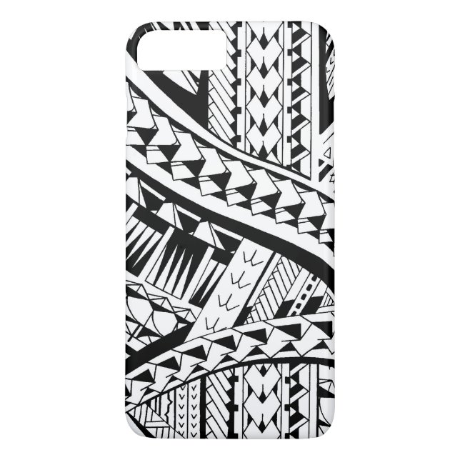 Tattoo style case with Samoan inspired patterns (Back)