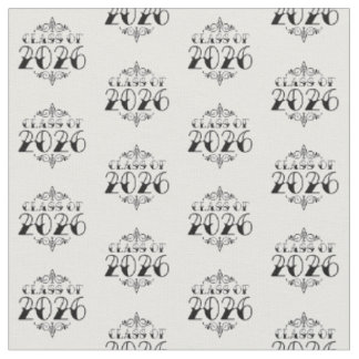 Tattoo Style Class of 2026 Graduation Fabric