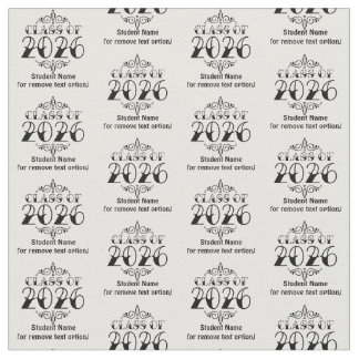 Tattoo Style Class of 2026 Graduation Fabric