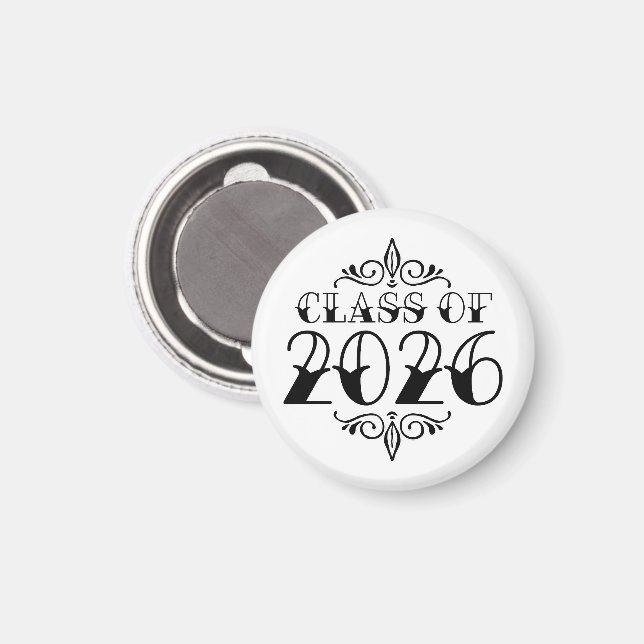 Tattoo Style Class of 2026 Graduation Magnet (Front/Back)