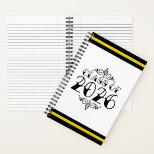Tattoo-Style Class of 2026 Graduation Notebook