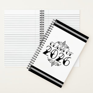 Tattoo-Style Class of 2026 Graduation Notebook