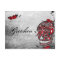 Tattoo Style Muerte Skull and Flourishes Name Card