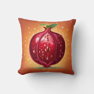 Tattoo-Style Red Apple Love Pillow – Bold & Artist