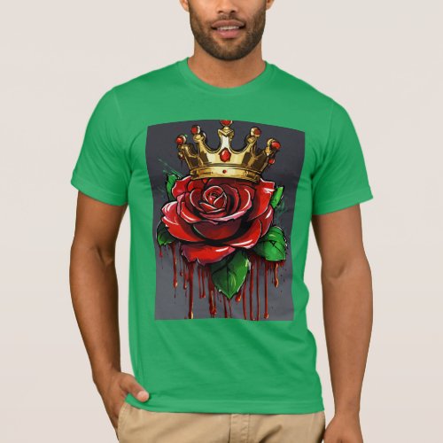 Tattoo style rose compass beautiful evoking spirit T_Shirt