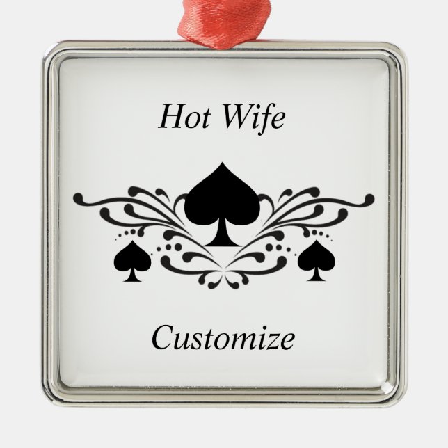 Tattoo-style Scroll Black Spades Thunder_Cove Metal Ornament (Front)