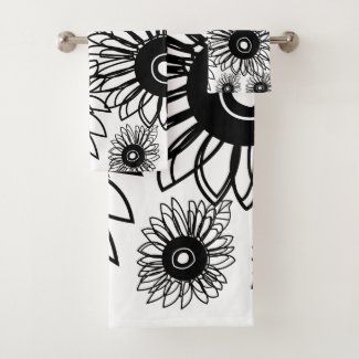 Tattoo Sunflower Floral Black White Tattoo Flower