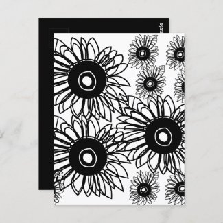 Tattoo Sunflower Floral Black White Tattoo Flower