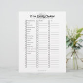 Tattoo Supply Checklist (Standing Front)