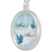 Tattoo Swallow Birds Maid of Honor Necklace (Front Right)