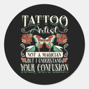 Tattoo Tattooist Tattoos Classic Round Sticker