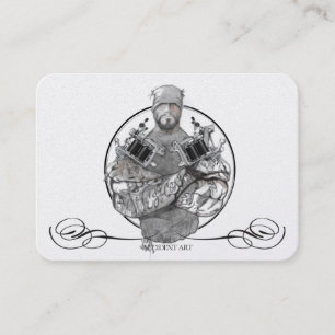 Tattoo Template Mighty, 3.5" x 2.5"   Business Car Business Card