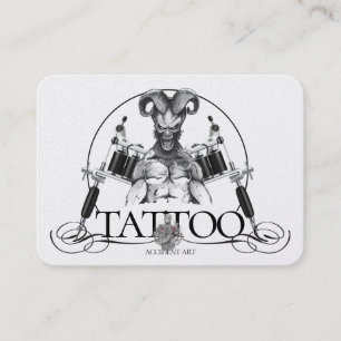 Tattoo Template Mighty, 3.5" x 2.5"   Business Car Card