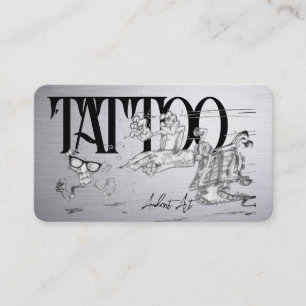 Tattoo Template Mighty, 3.5" x 2.5"   Business Car Card