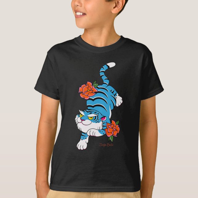 Tattoo Tiger unisex kid’s shirt (Front)
