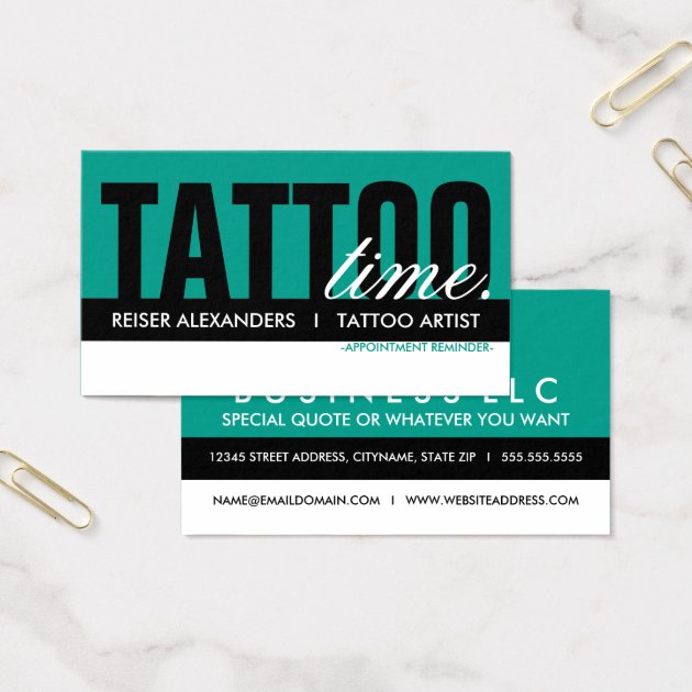 Tattoo Time Appointment Card Zazzle   Tattoo Time Appointment Card R7f23db55649b45d18446a9b2053aa510 K0twu 630 