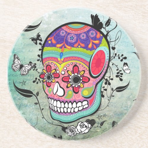 Tattoo Urban Muerte Day of the Dead Coaster