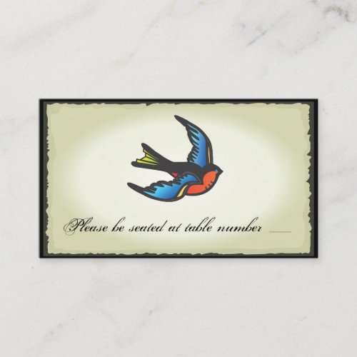 Tattoo Wedding Table Place Cards Business Cards