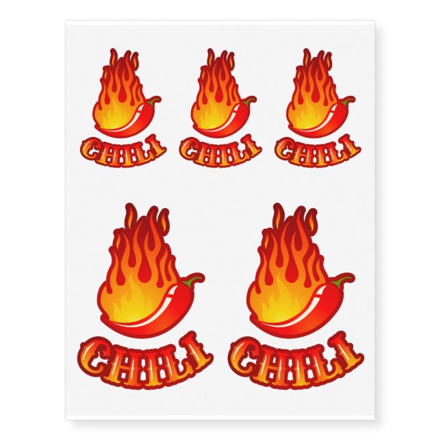 Tattoo with a red hot chili pepper (Front)