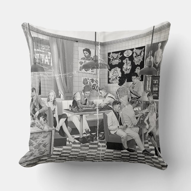 Tattoo You! Throw Pillow (Front)