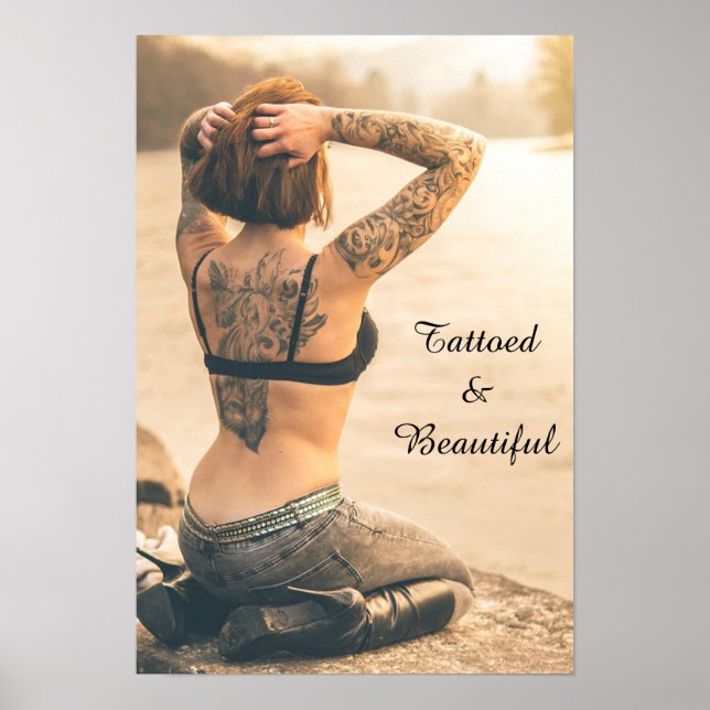 Tattooed and Beautiful Poster (Front)