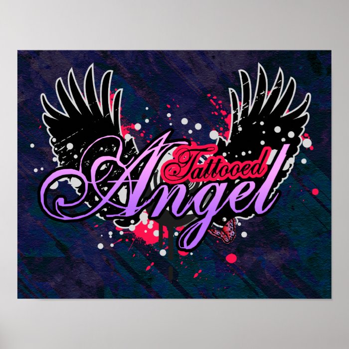 Tattooed Angle Poster $24.95