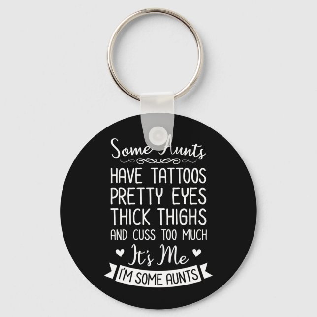Tattooed Aunt Keychain (Front)